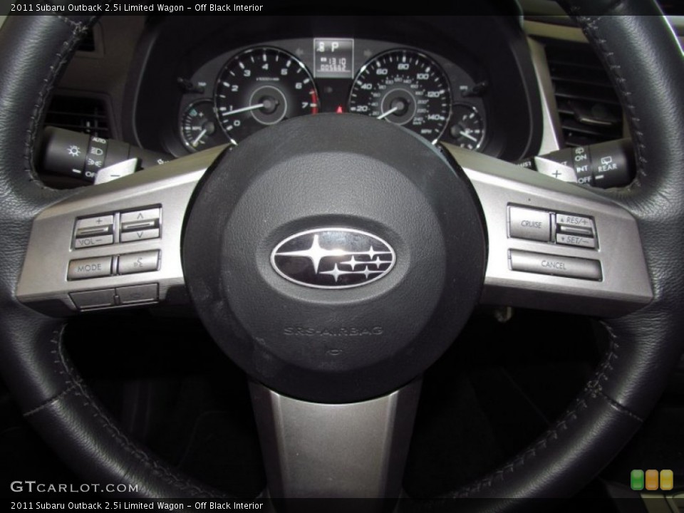 Off Black Interior Steering Wheel for the 2011 Subaru Outback 2.5i Limited Wagon #54164247