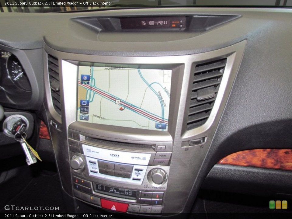 Off Black Interior Navigation for the 2011 Subaru Outback 2.5i Limited Wagon #54164256