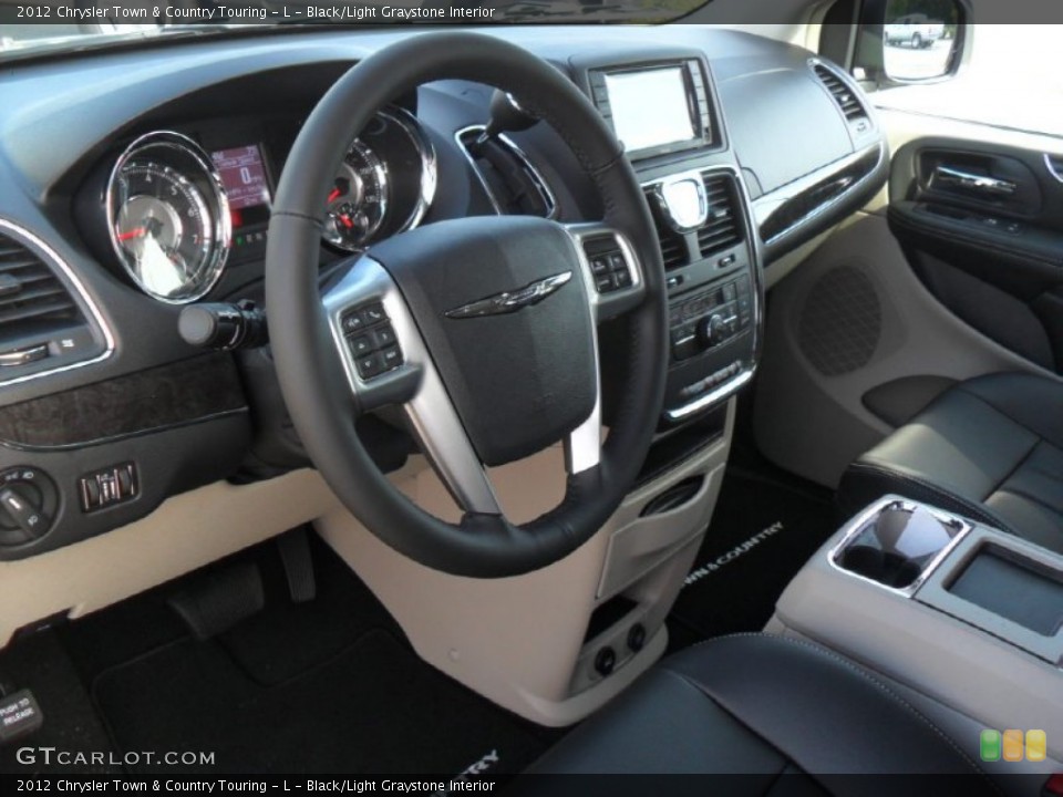 Black/Light Graystone Interior Prime Interior for the 2012 Chrysler Town & Country Touring - L #54164919