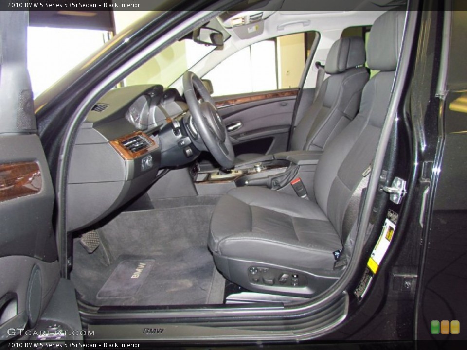 Black Interior Photo for the 2010 BMW 5 Series 535i Sedan #54164997