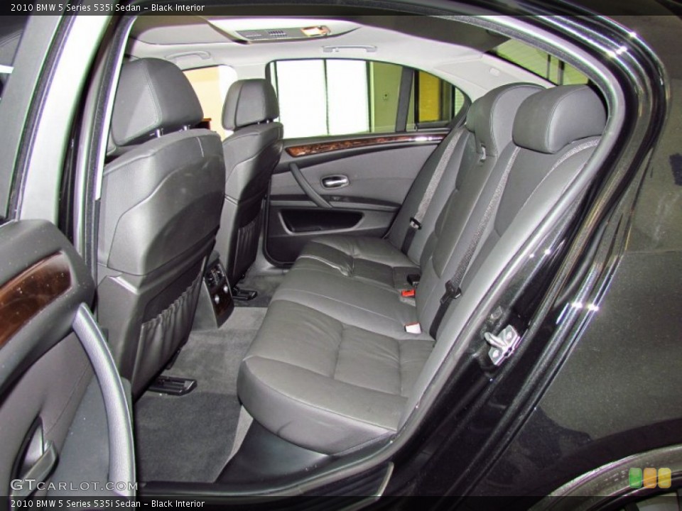 Black Interior Photo for the 2010 BMW 5 Series 535i Sedan #54165029