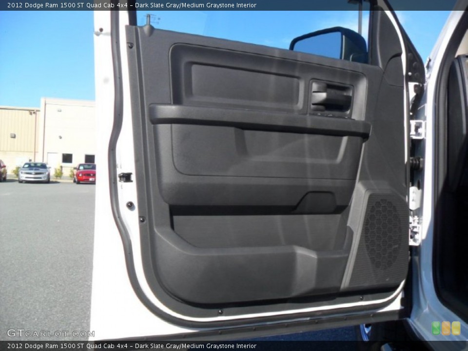 Dark Slate Gray/Medium Graystone Interior Door Panel for the 2012 Dodge Ram 1500 ST Quad Cab 4x4 #54165231