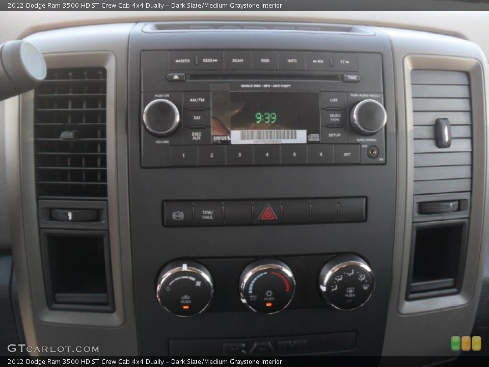 Dark Slate/Medium Graystone Interior Controls for the 2012 Dodge Ram 3500 HD ST Crew Cab 4x4 Dually #54165480