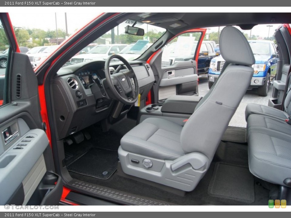 Steel Gray Interior Photo for the 2011 Ford F150 XLT SuperCab #54165546