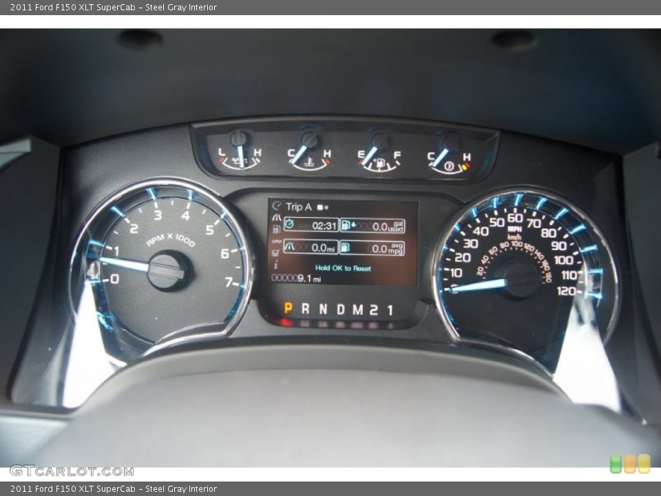 Steel Gray Interior Gauges for the 2011 Ford F150 XLT SuperCab #54165696