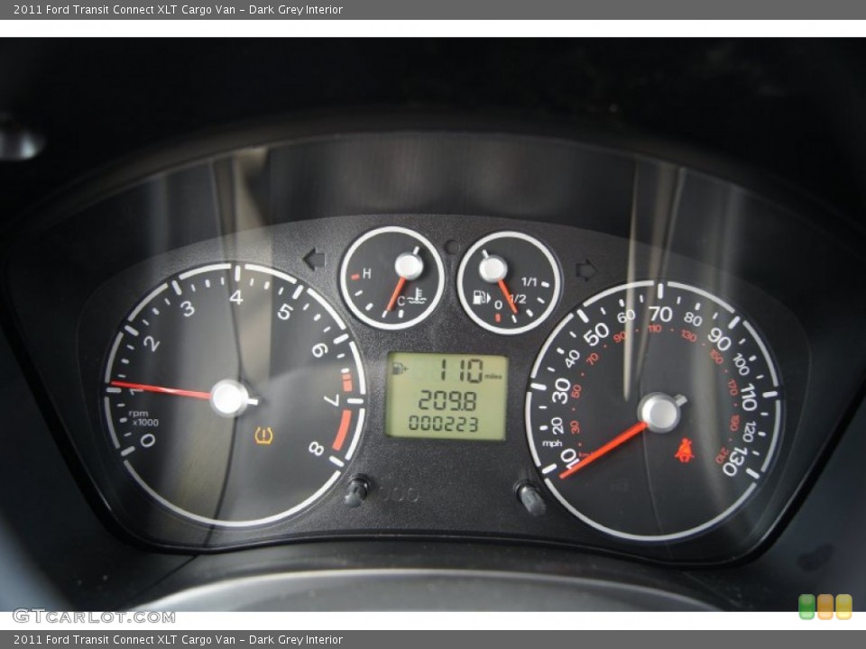 Dark Grey Interior Gauges for the 2011 Ford Transit Connect XLT Cargo Van #54166026