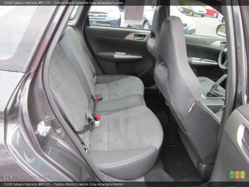 Carbon Black/Graphite Gray Alcantara Interior Photo for the 2008 Subaru Impreza WRX STi #54166876