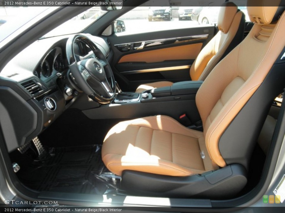 Natural Beige/Black Interior Photo for the 2012 Mercedes-Benz E 350 Cabriolet #54167440