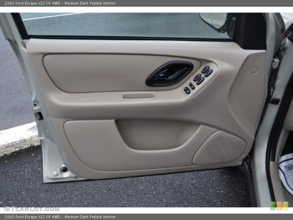 Medium Dark Pebble Interior Door Panel for the 2003 Ford Escape XLS V6 4WD #54167950