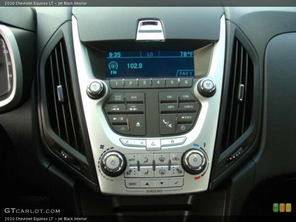 Jet Black Interior Controls for the 2010 Chevrolet Equinox LT #54169255