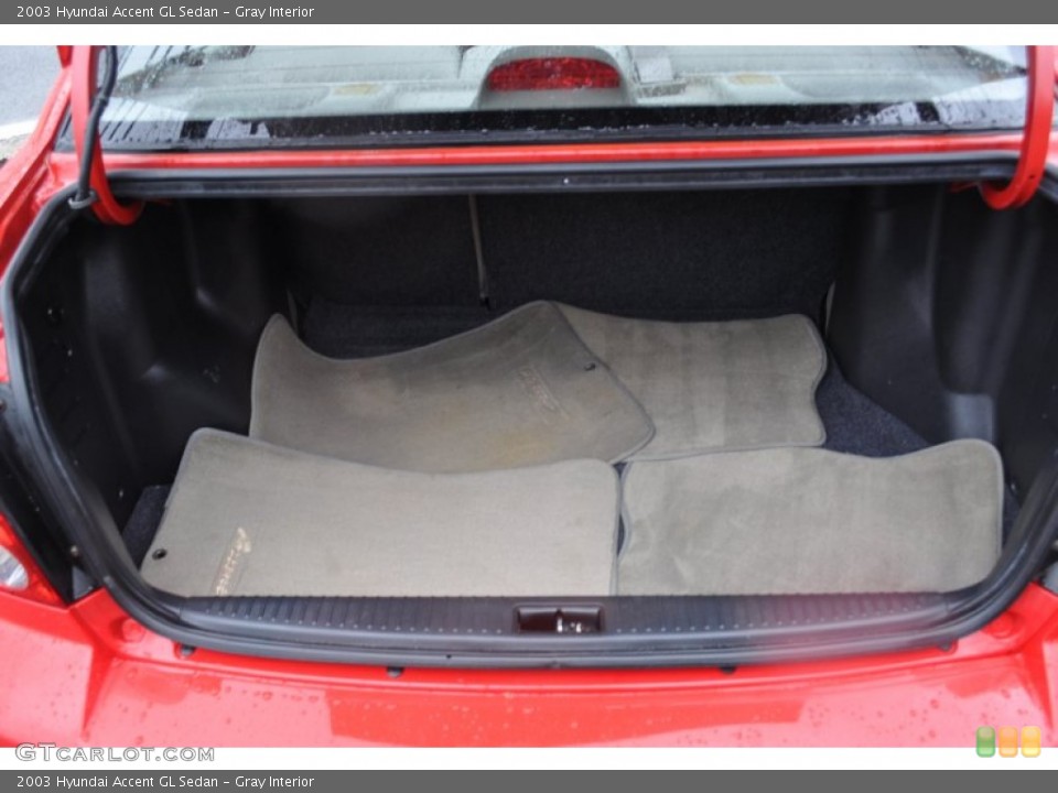 Gray Interior Trunk for the 2003 Hyundai Accent GL Sedan #54169888