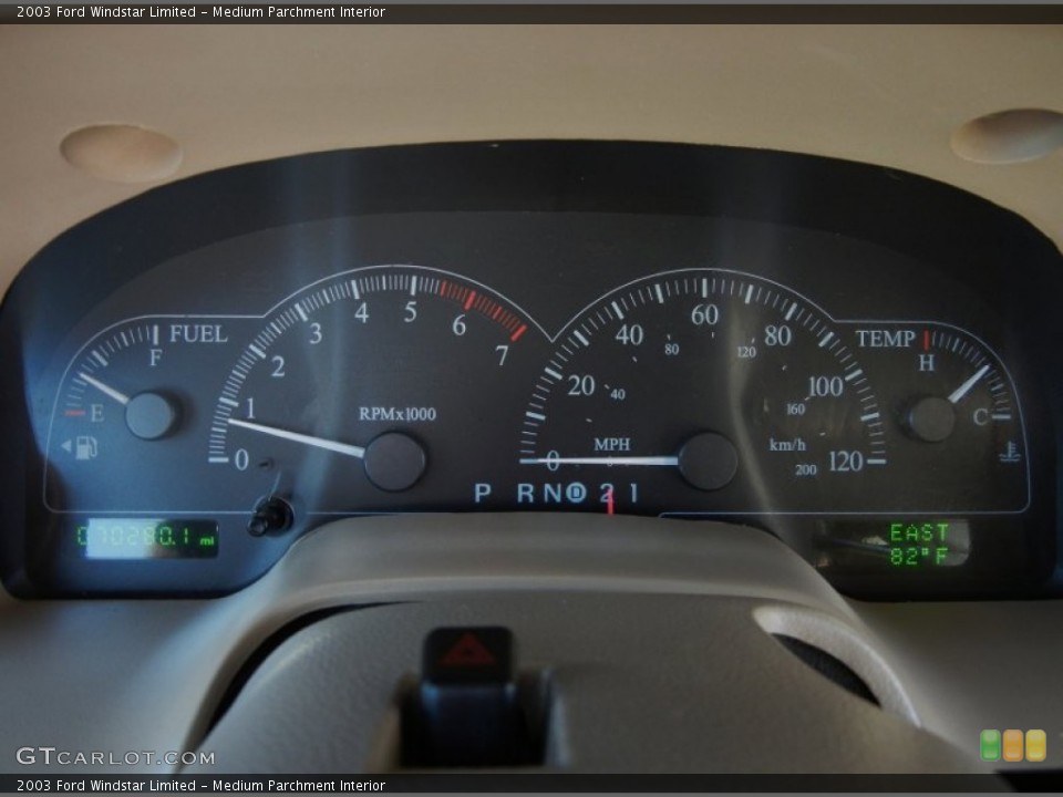 Medium Parchment Interior Gauges for the 2003 Ford Windstar Limited #54170107