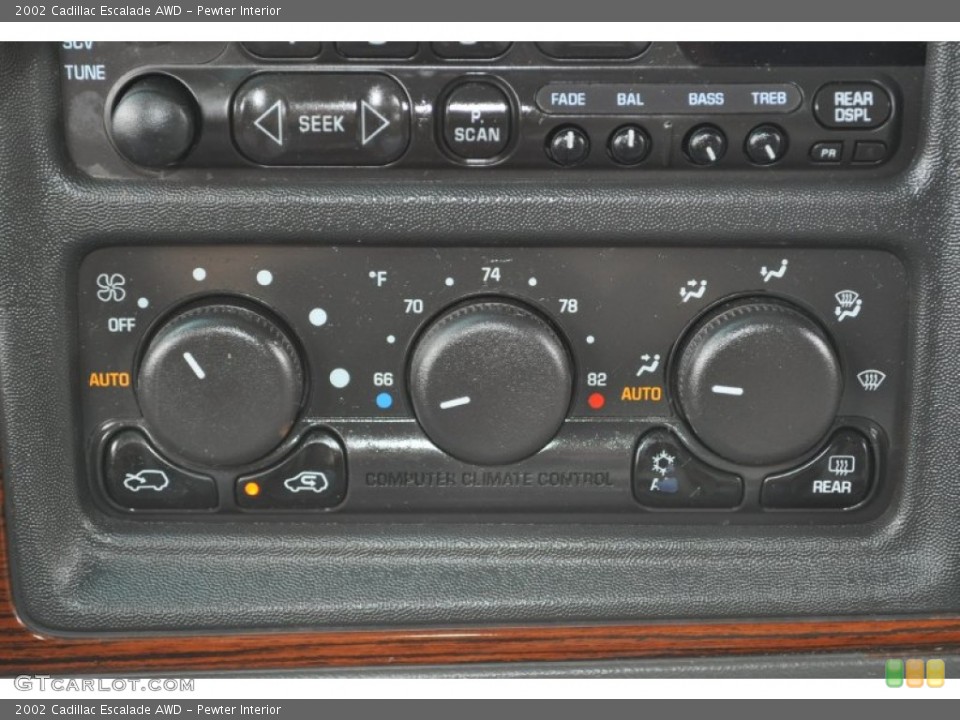 Pewter Interior Controls for the 2002 Cadillac Escalade AWD #54170530