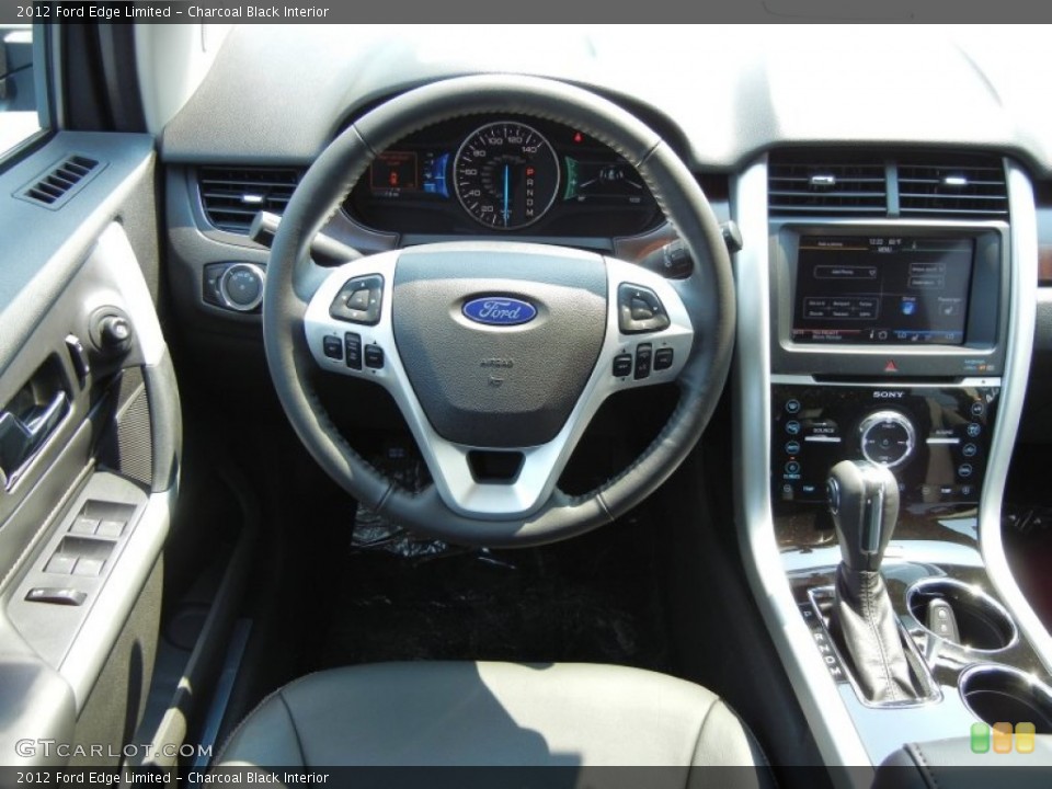 Charcoal Black Interior Dashboard for the 2012 Ford Edge Limited #54170827