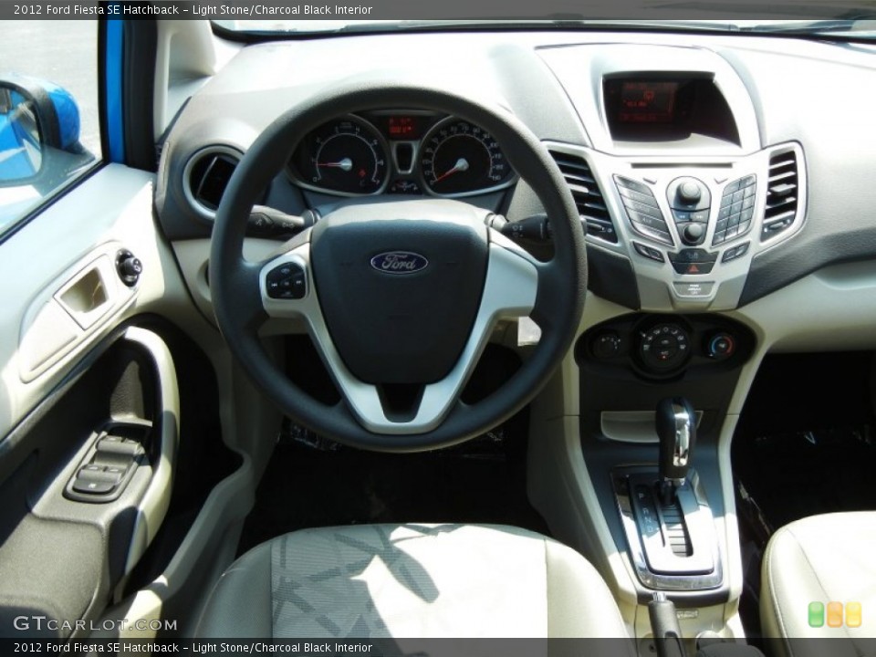 Light Stone/Charcoal Black Interior Dashboard for the 2012 Ford Fiesta SE Hatchback #54171268