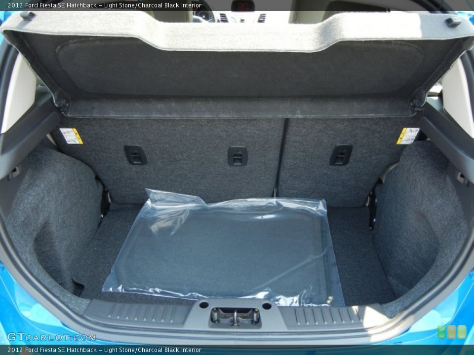 Light Stone/Charcoal Black Interior Trunk for the 2012 Ford Fiesta SE Hatchback #54171298