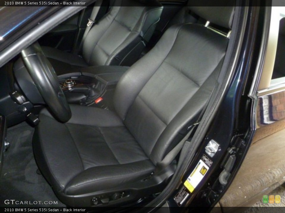 Black Interior Photo for the 2010 BMW 5 Series 535i Sedan #54171796
