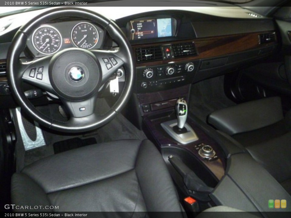 Black Interior Prime Interior for the 2010 BMW 5 Series 535i Sedan #54171820