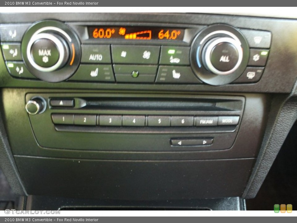 Fox Red Novillo Interior Controls for the 2010 BMW M3 Convertible #54173794