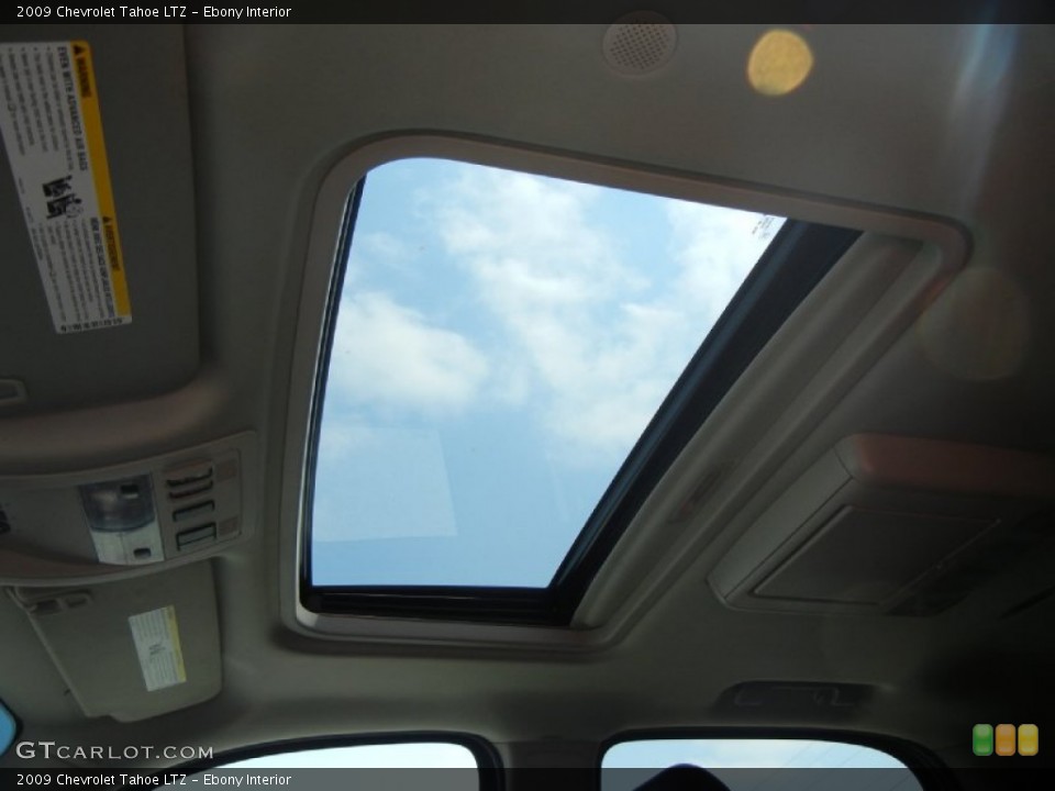 Ebony Interior Sunroof for the 2009 Chevrolet Tahoe LTZ #54175459