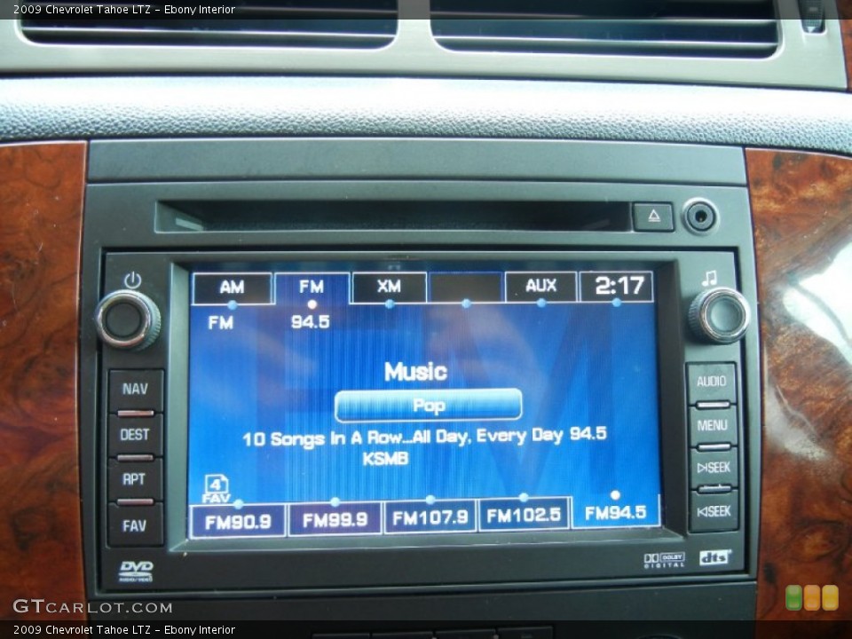 Ebony Interior Controls for the 2009 Chevrolet Tahoe LTZ #54175507