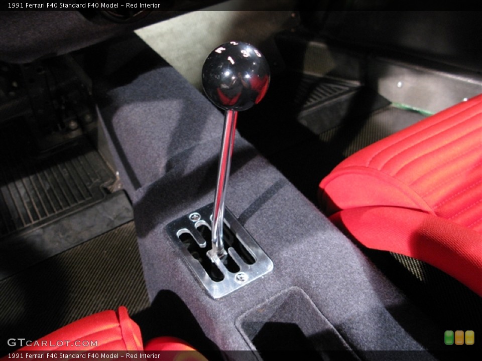 Red Interior Transmission for the 1991 Ferrari F40  #541775