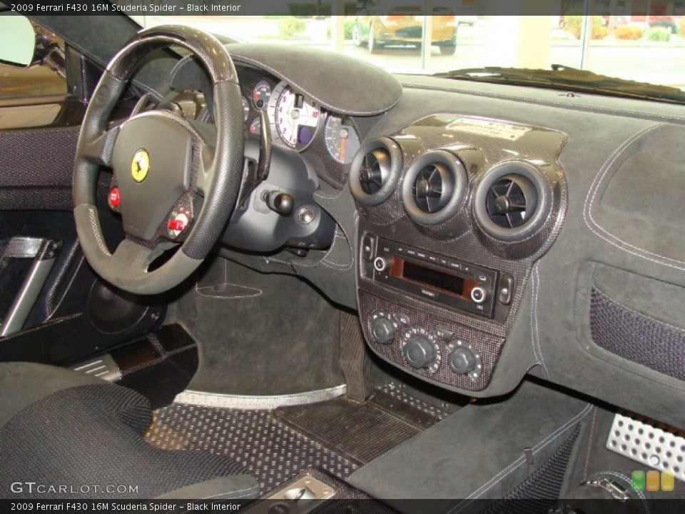 Black Interior Dashboard for the 2009 Ferrari F430 16M Scuderia Spider #54180112