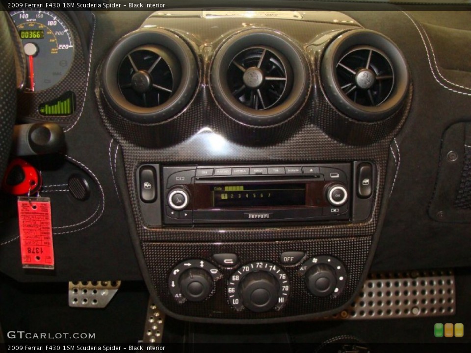 Black Interior Controls for the 2009 Ferrari F430 16M Scuderia Spider #54180202