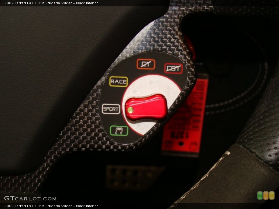 Black Interior Controls for the 2009 Ferrari F430 16M Scuderia Spider #54180211