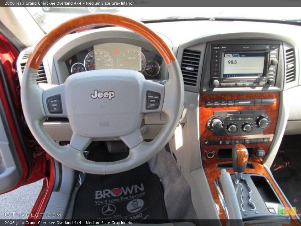 Medium Slate Gray Interior Dashboard for the 2006 Jeep Grand Cherokee Overland 4x4 #54180661