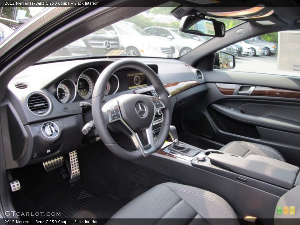 Black Interior Photo for the 2012 Mercedes-Benz C 250 Coupe #54181690