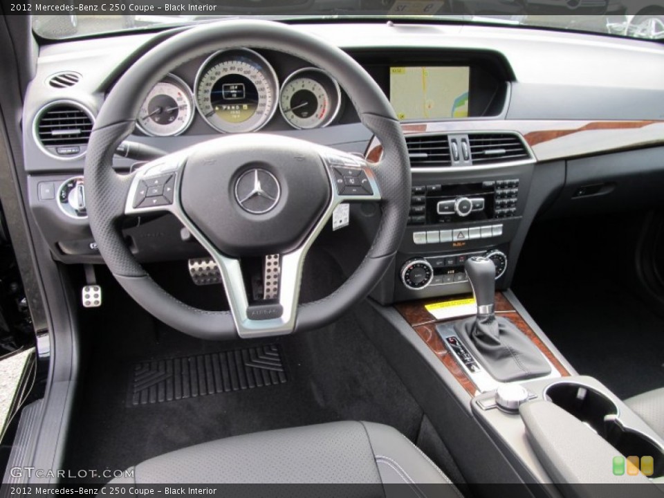 Black Interior Dashboard for the 2012 Mercedes-Benz C 250 Coupe #54181699