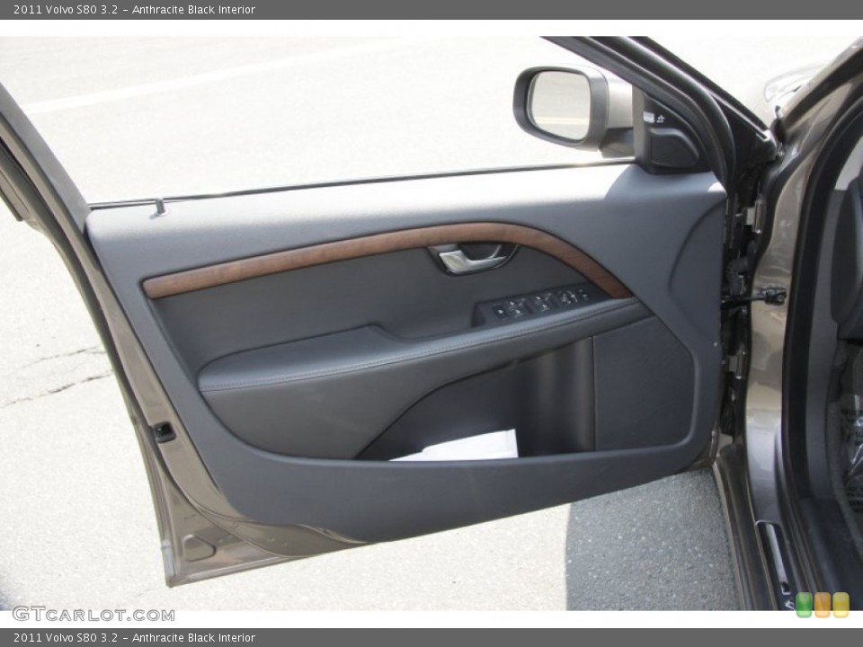 Anthracite Black Interior Door Panel for the 2011 Volvo S80 3.2 #54182242