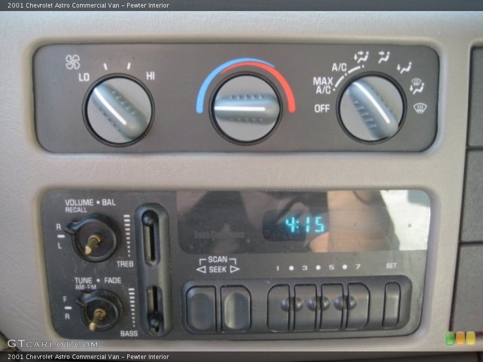 Pewter Interior Controls for the 2001 Chevrolet Astro Commercial Van #54182245