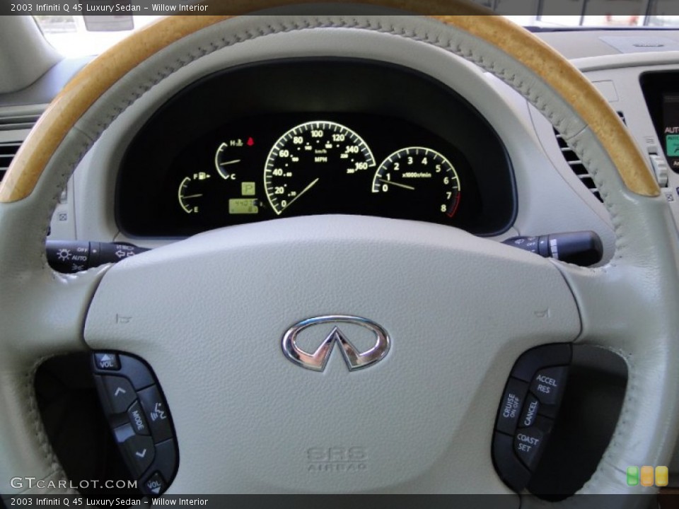 Willow Interior Steering Wheel for the 2003 Infiniti Q 45 Luxury Sedan #54186904