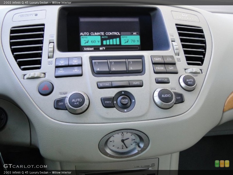 Willow Interior Controls for the 2003 Infiniti Q 45 Luxury Sedan #54186943
