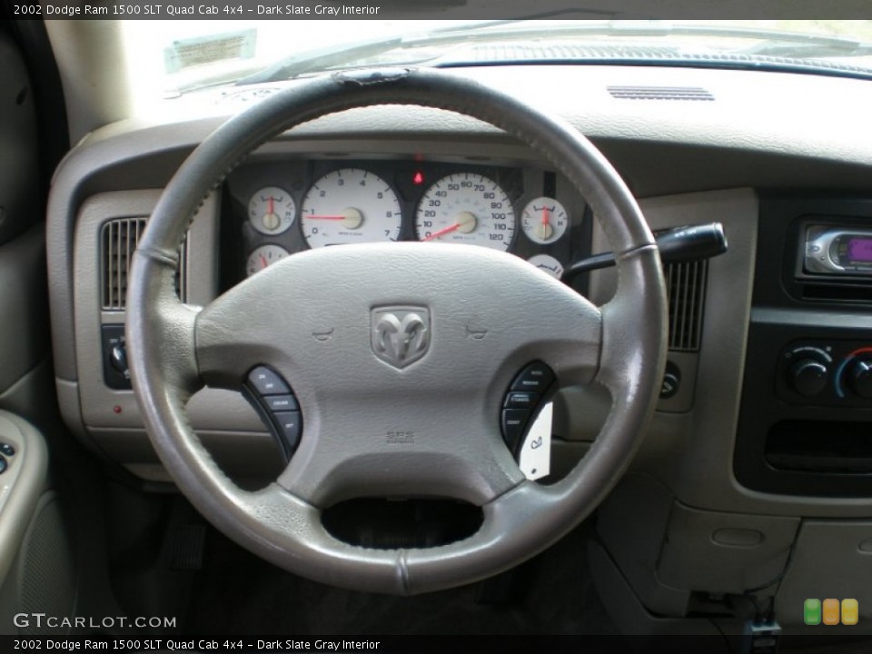 Dark Slate Gray Interior Steering Wheel for the 2002 Dodge Ram 1500 SLT Quad Cab 4x4 #54187133