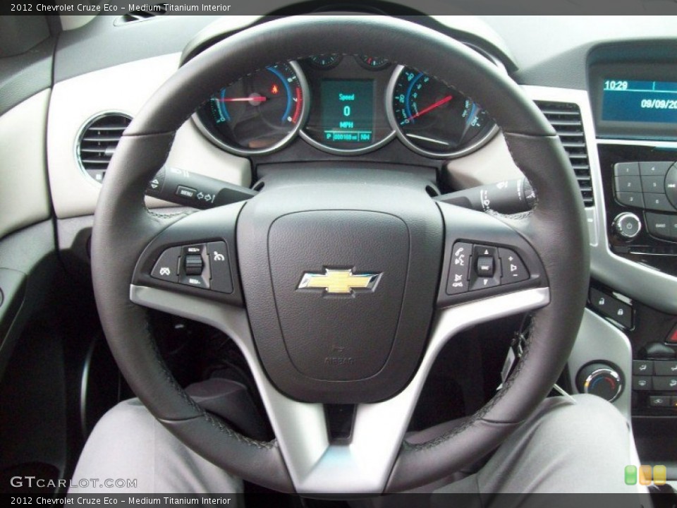 Medium Titanium Interior Steering Wheel for the 2012 Chevrolet Cruze Eco #54187435