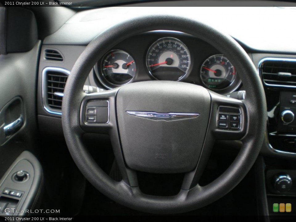 Black Interior Steering Wheel for the 2011 Chrysler 200 LX #54187537