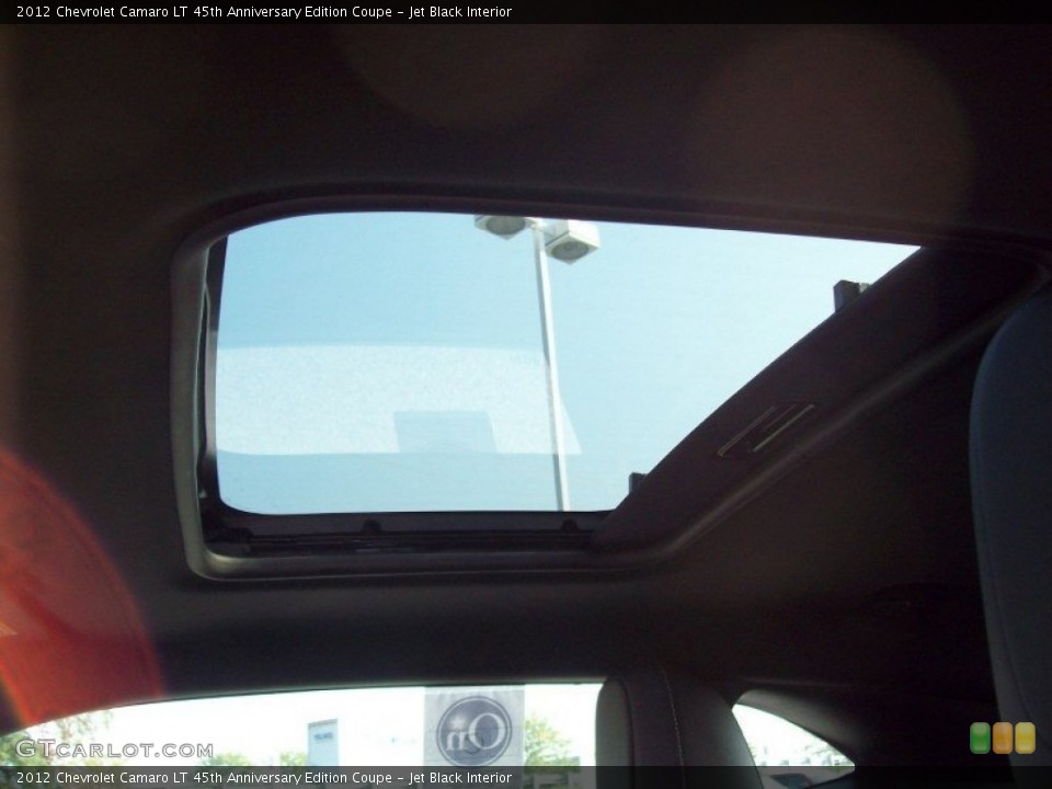 Jet Black Interior Sunroof for the 2012 Chevrolet Camaro LT 45th Anniversary Edition Coupe #54187948