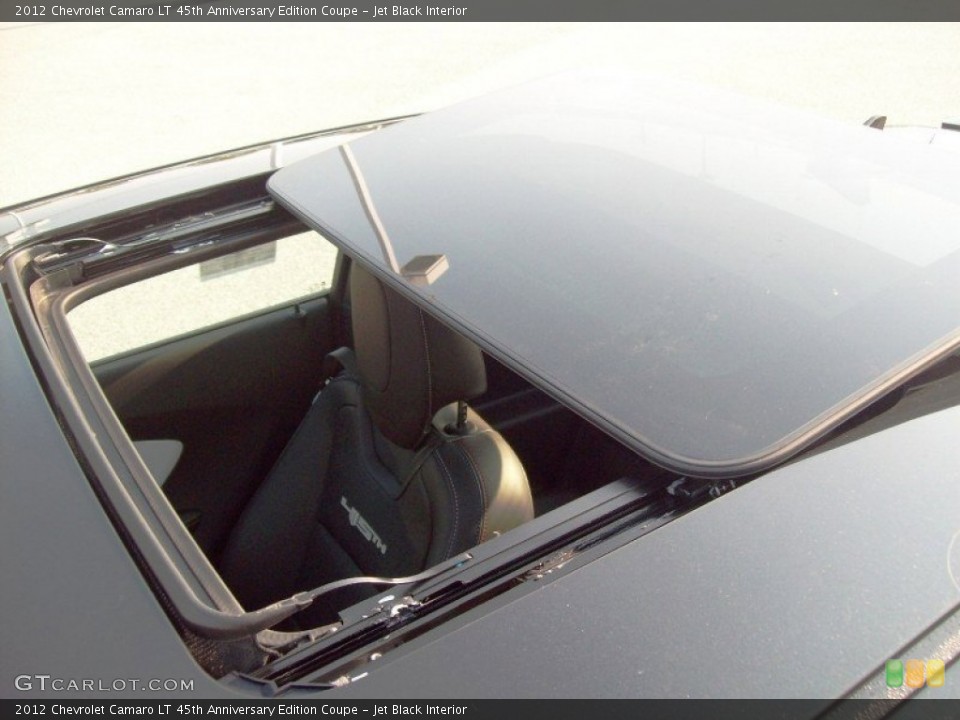 Jet Black Interior Sunroof for the 2012 Chevrolet Camaro LT 45th Anniversary Edition Coupe #54187957