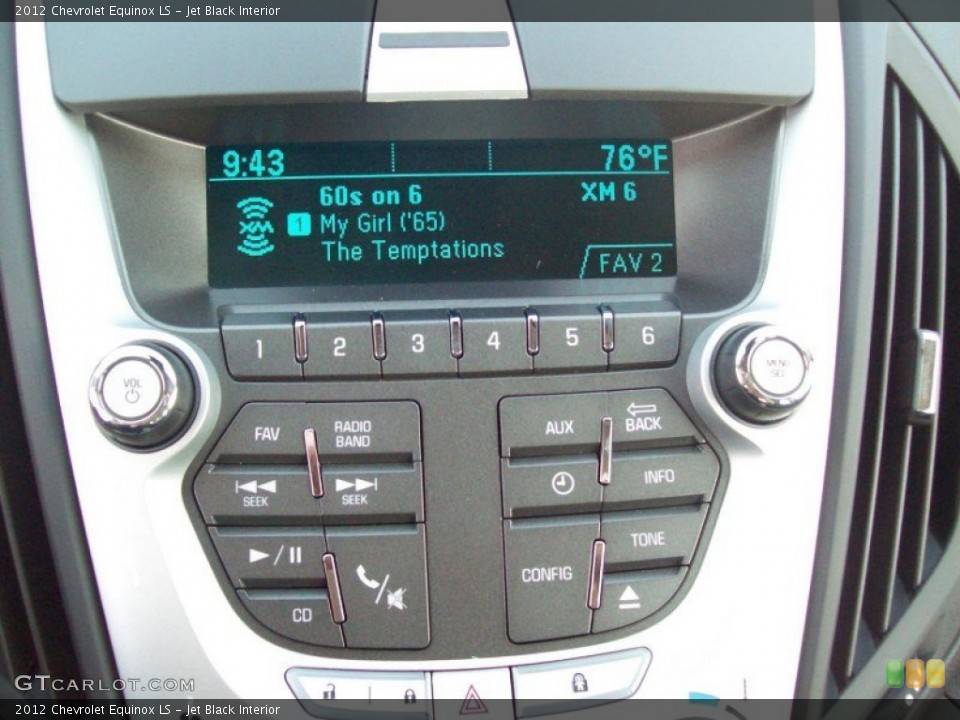 Jet Black Interior Audio System for the 2012 Chevrolet Equinox LS #54188350