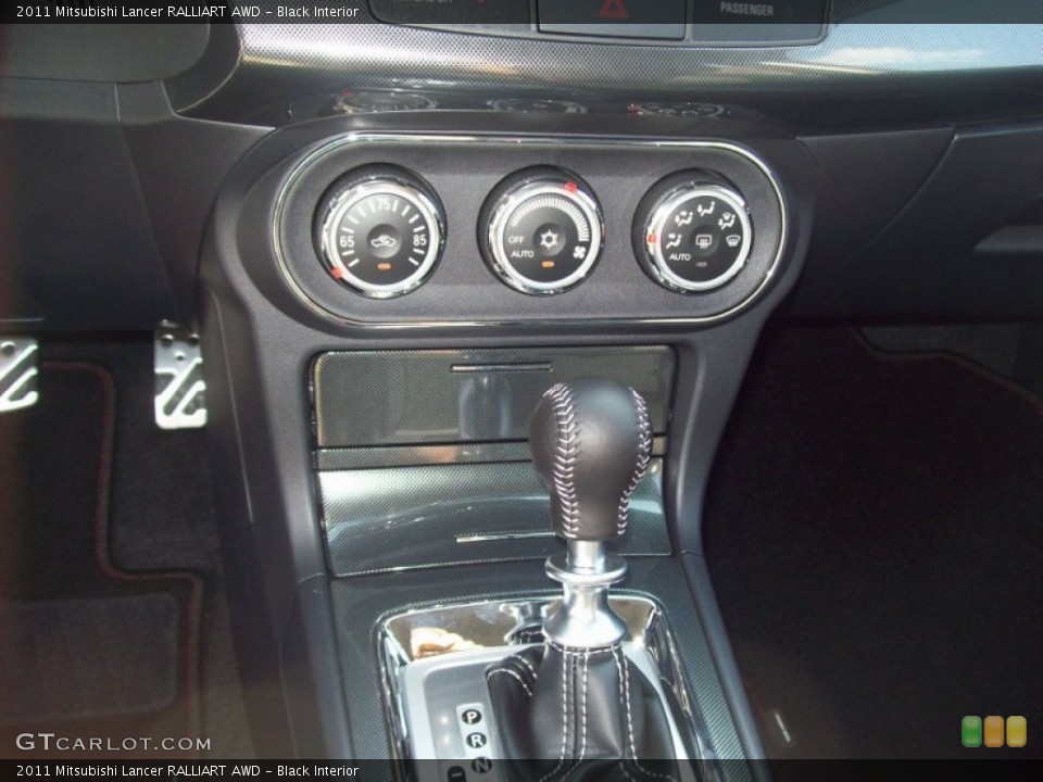 Black Interior Controls for the 2011 Mitsubishi Lancer RALLIART AWD #54191113