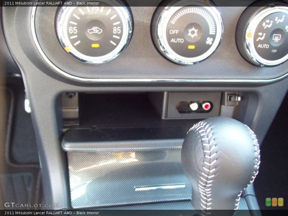 Black Interior Controls for the 2011 Mitsubishi Lancer RALLIART AWD #54191128