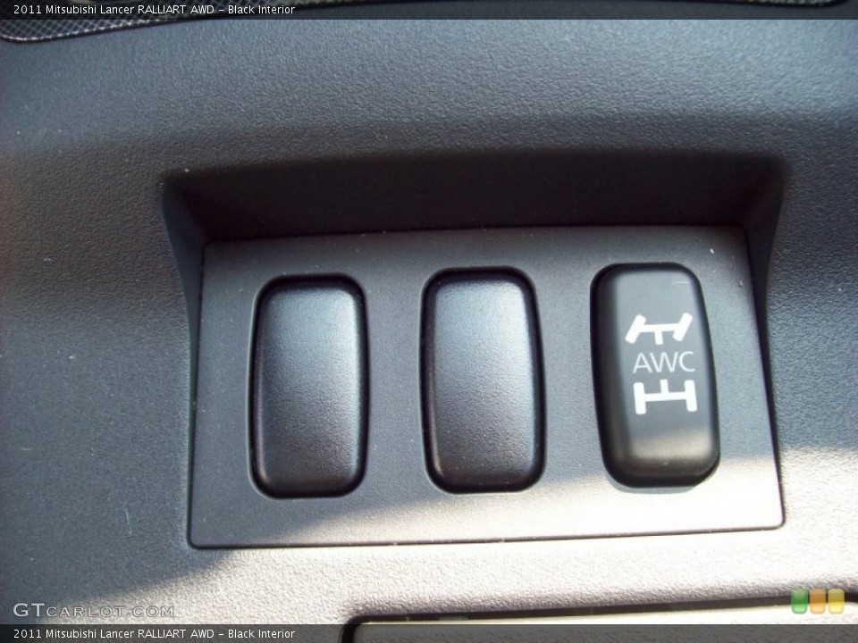 Black Interior Controls for the 2011 Mitsubishi Lancer RALLIART AWD #54191152