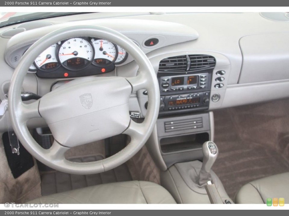 Graphite Grey Interior Dashboard for the 2000 Porsche 911 Carrera Cabriolet #54191744
