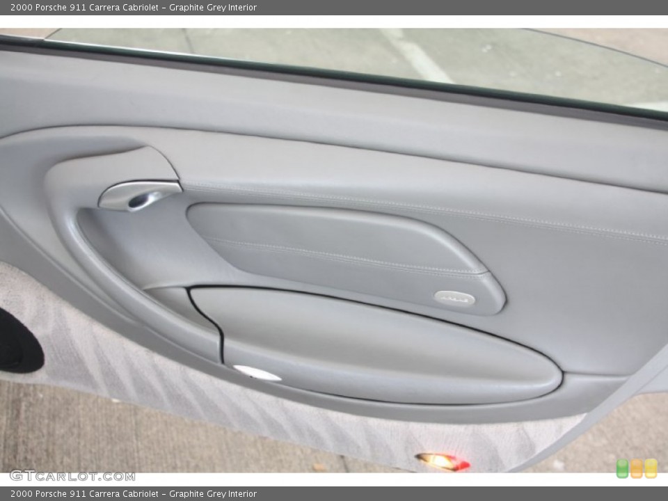 Graphite Grey Interior Door Panel for the 2000 Porsche 911 Carrera Cabriolet #54191803