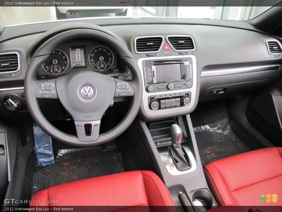 Red Interior Dashboard for the 2012 Volkswagen Eos Lux #54192079