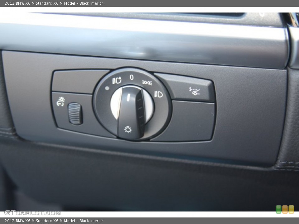 Black Interior Controls for the 2012 BMW X6 M  #54192229