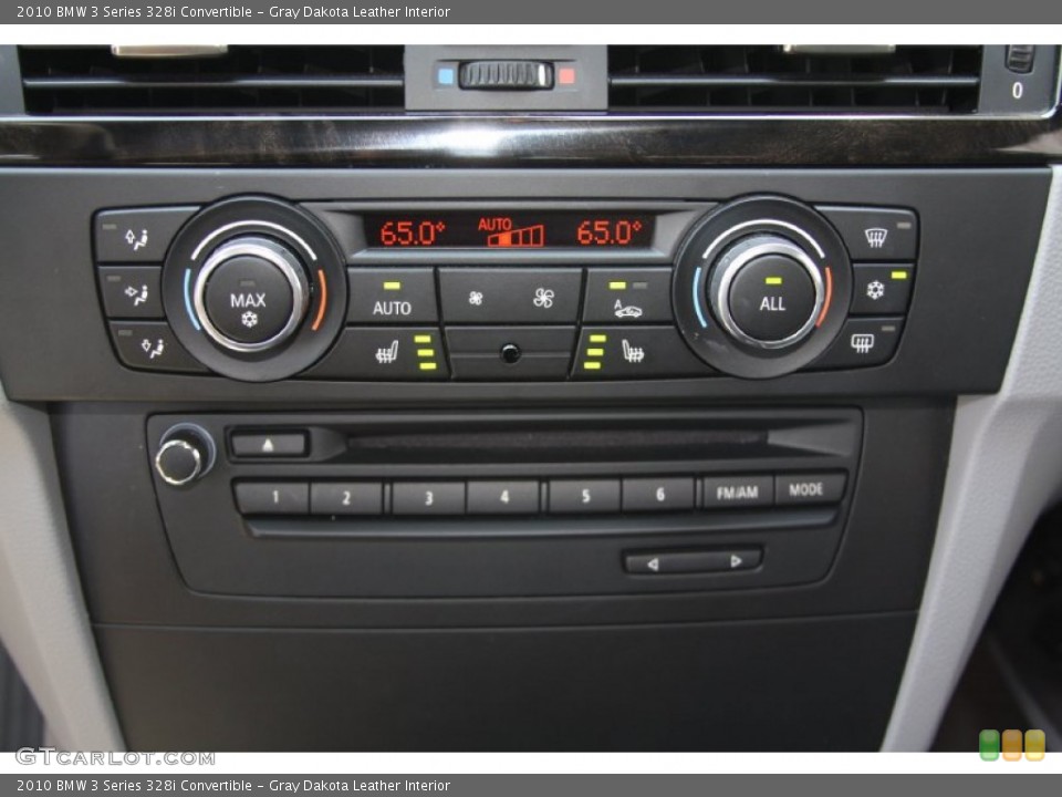 Gray Dakota Leather Interior Controls for the 2010 BMW 3 Series 328i Convertible #54192676